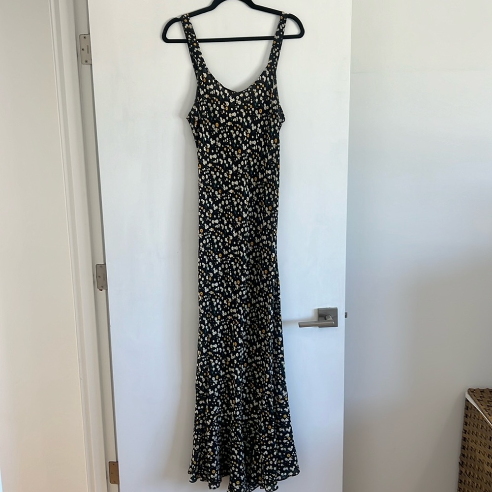 Réalisation Par Allegra dress in milky way | size L | 100% silk